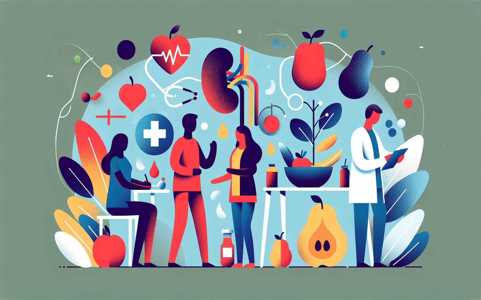 A diet plan designed to help manage diabetic kidney disease by controlling blood sugar and blood pressure through balanced nutrition.