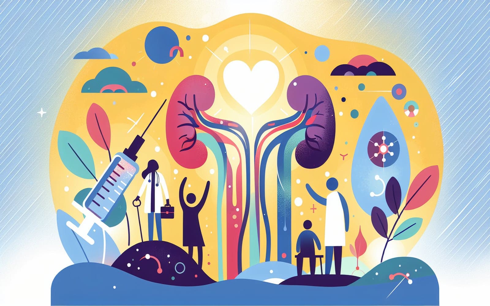 Diabetic kidney disease (DKD) involves damage to the kidneys caused by high blood sugar levels in diabetics. Managing DKD includes controlling blood pressure and blood sugar levels.