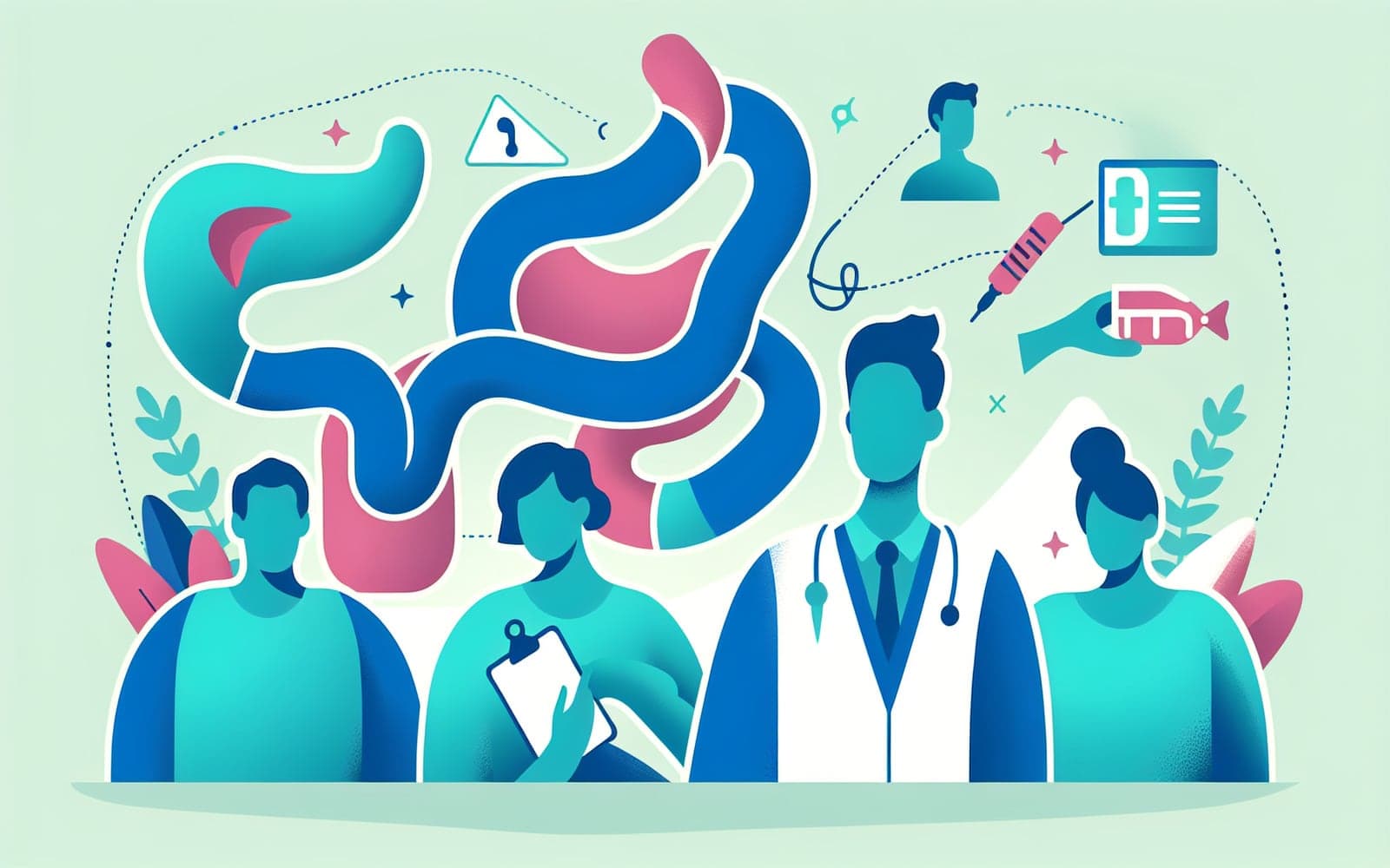 Managing peptic ulcer complications involves diagnostic procedures such as endoscopy and imaging tests, along with treatment methods like fluid resuscitation and medications.