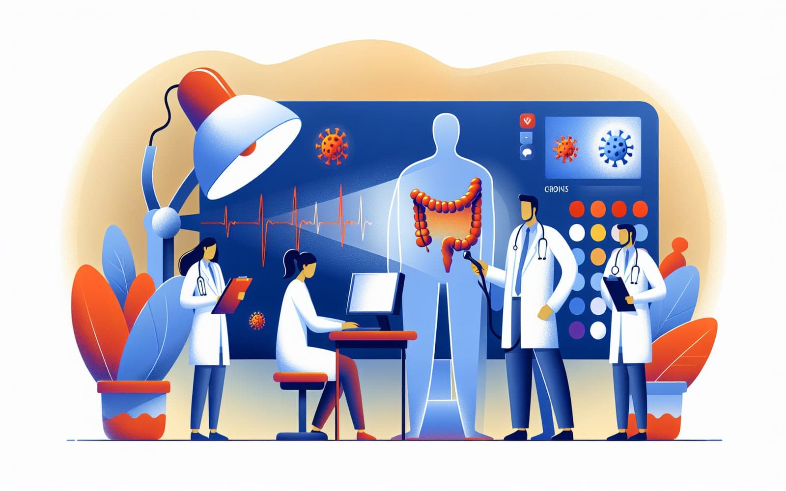 Crohn's Disease diagnosis involves multiple tests including blood tests, stool tests, and endoscopy procedures to identify inflammation and other indicators of the condition.