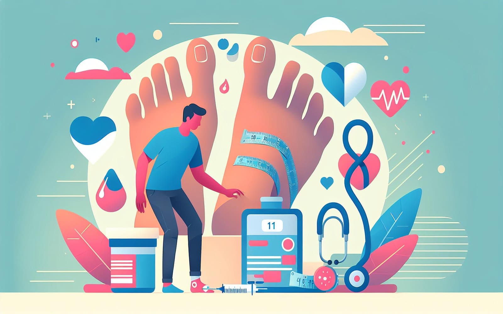 A diabetic foot ulcer is an open sore or wound commonly located on the bottom of the foot in individuals with diabetes. It requires careful management to prevent complications.