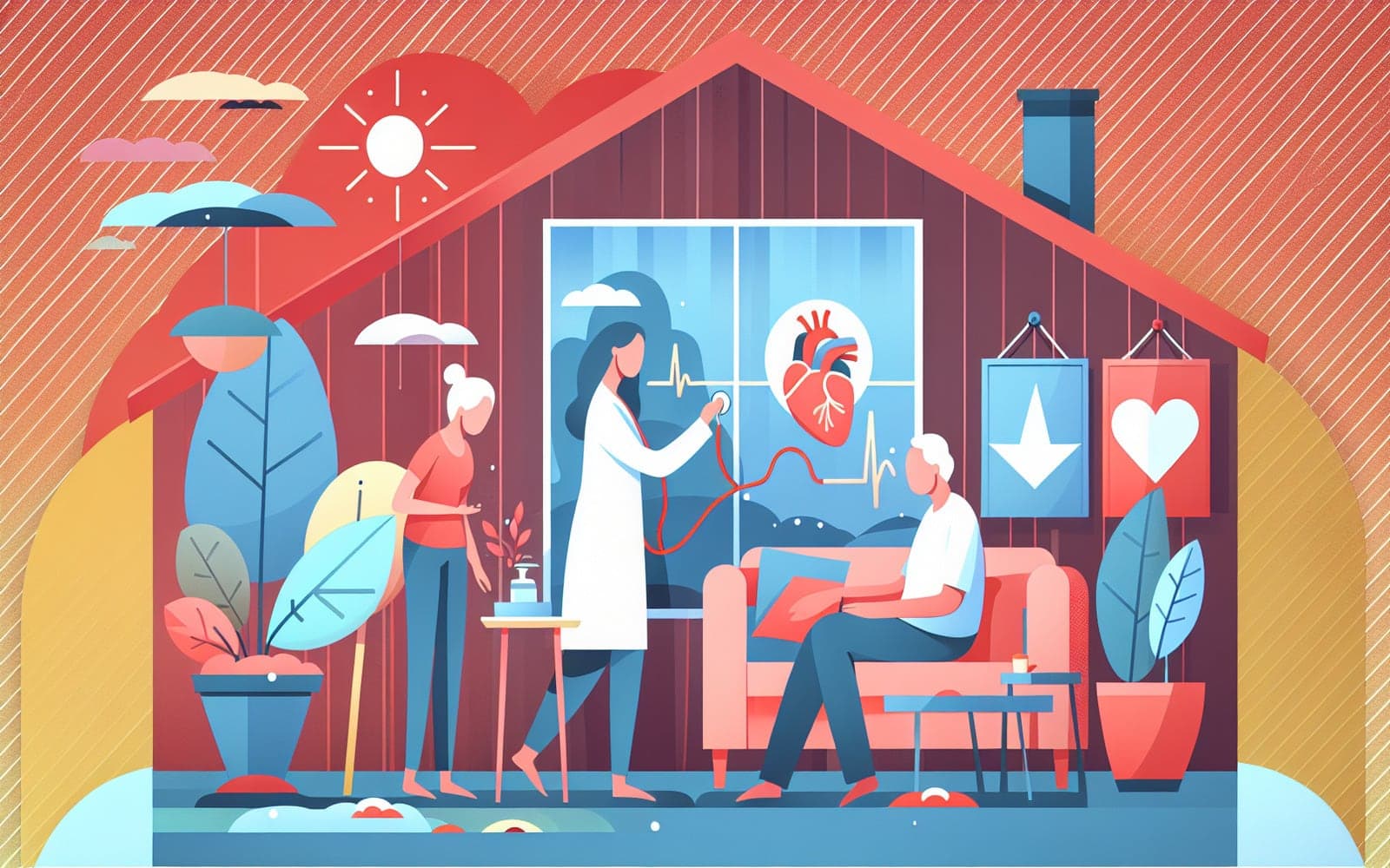 Heart failure is a condition where the heart cannot pump enough blood to meet the body's needs. Managing symptoms at home can involve lifestyle changes like diet and exercise.