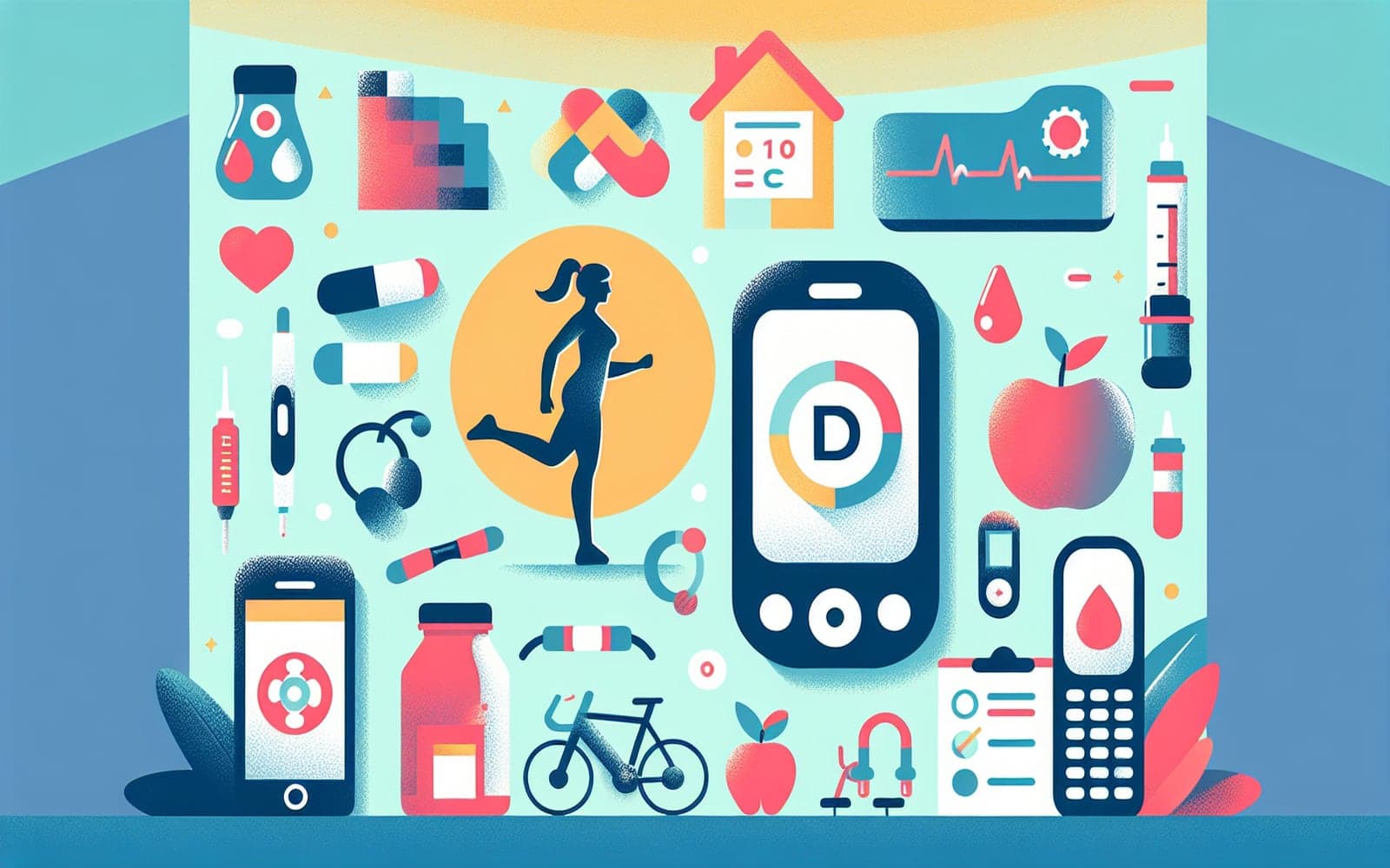 A guide on managing diabetes through daily monitoring, healthy eating, and lifestyle adjustments to maintain overall well-being.