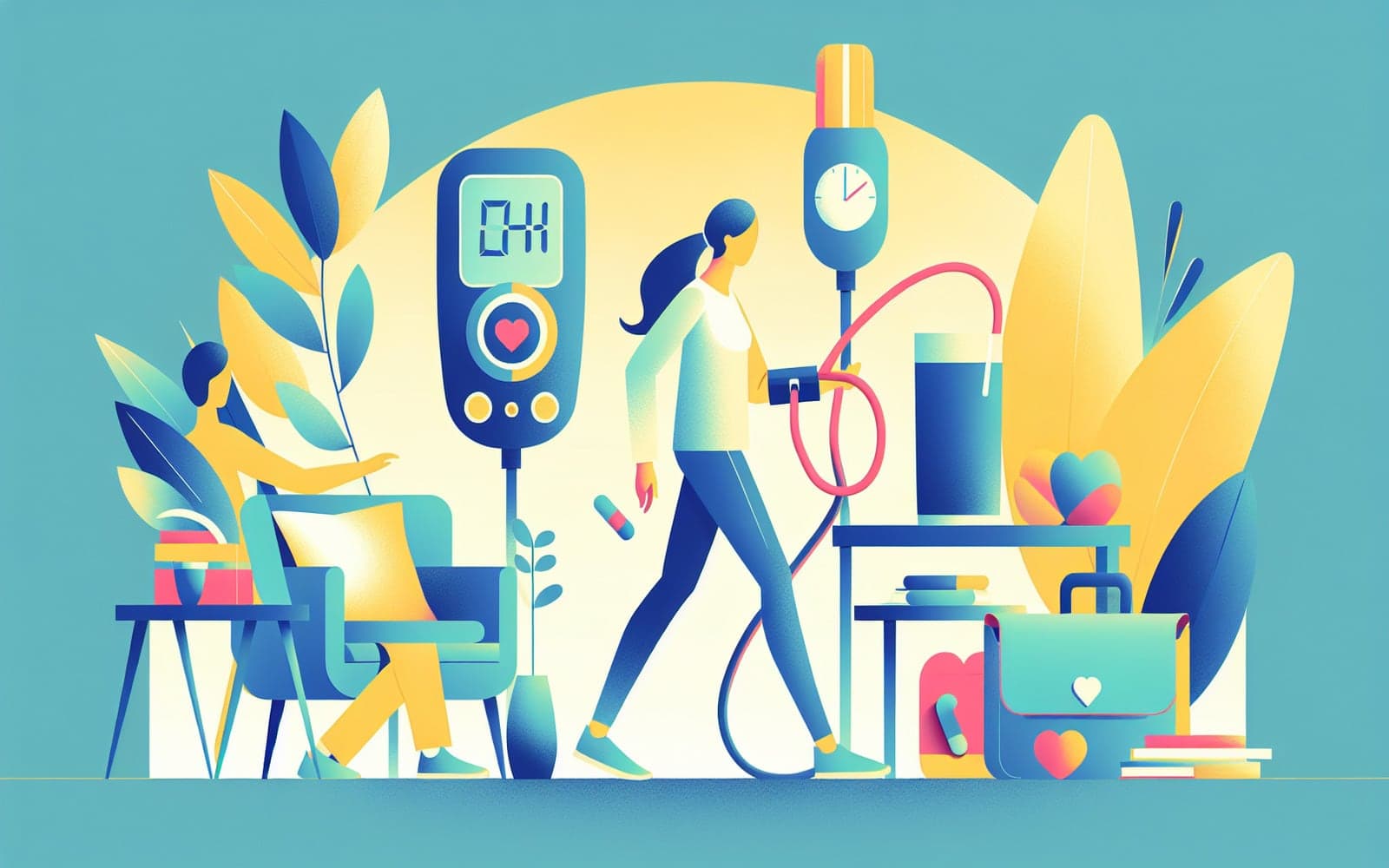 Hypertension is a common complication in individuals with diabetes, characterized by elevated blood pressure levels. Preventative measures include lifestyle changes and regular monitoring.