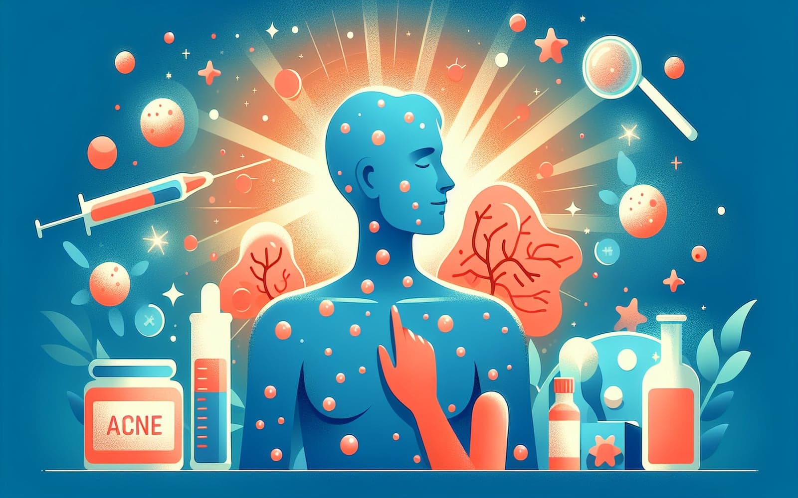 A skin condition characterized by clogged hair follicles leading to pimples, blackheads, and whiteheads, primarily driven by hormones, genetics, and bacteria.