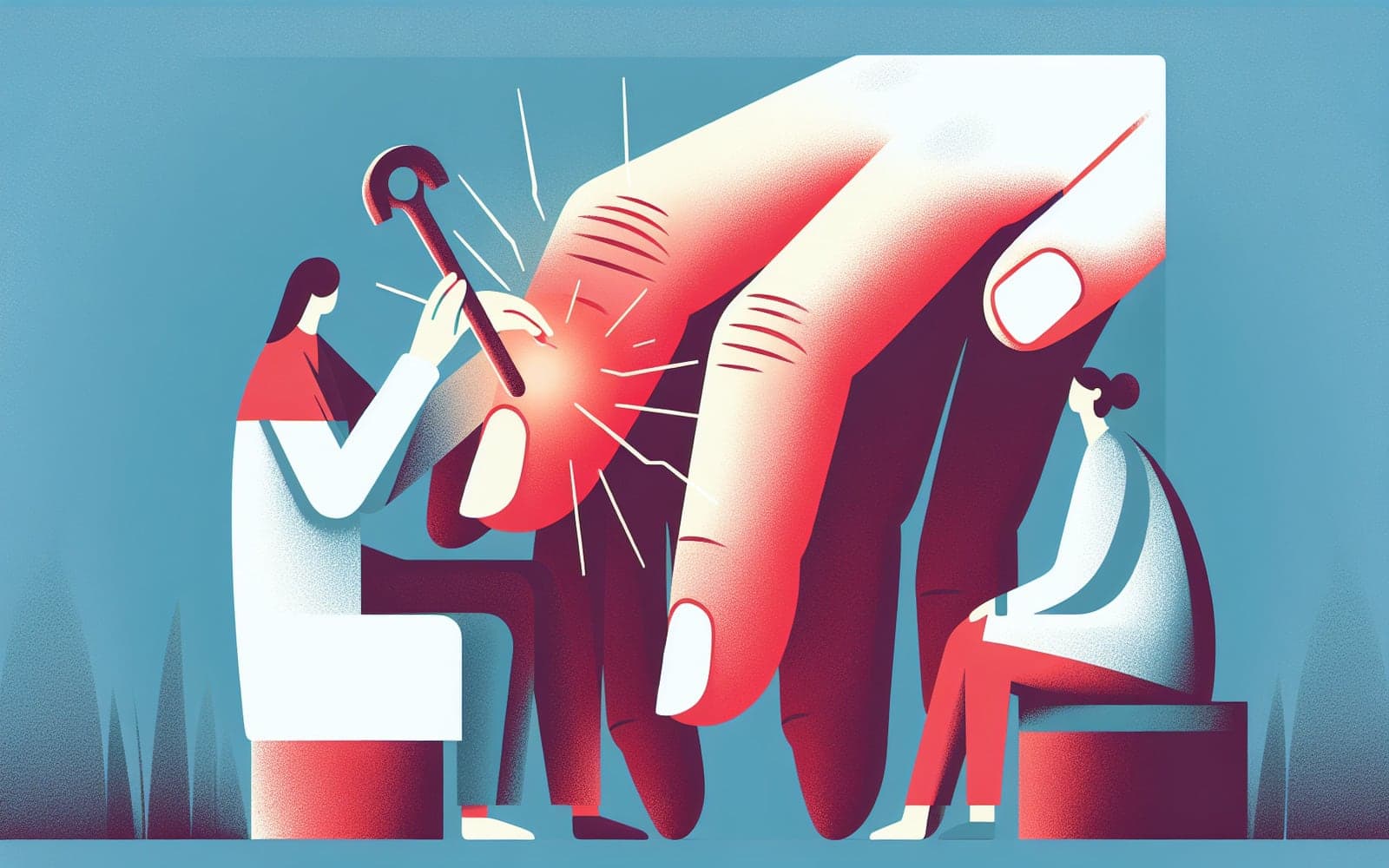 Paronychia is an inflammation of the skin around the nail, often caused by bacteria, resulting in redness, swelling, and tenderness. It can be acute or chronic and may form an abscess.