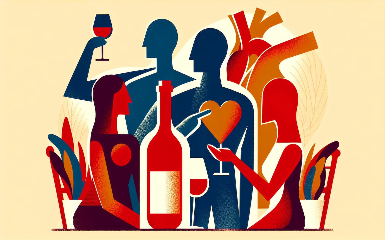 Red wine contains antioxidants such as resveratrol, which may offer heart health benefits by reducing inflammation and improving heart function.