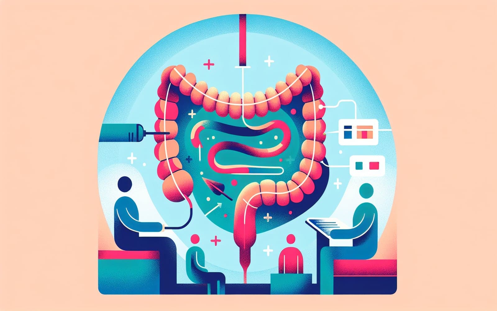 A medical procedure used to examine the upper digestive tract to diagnose and manage upper GI bleeding.