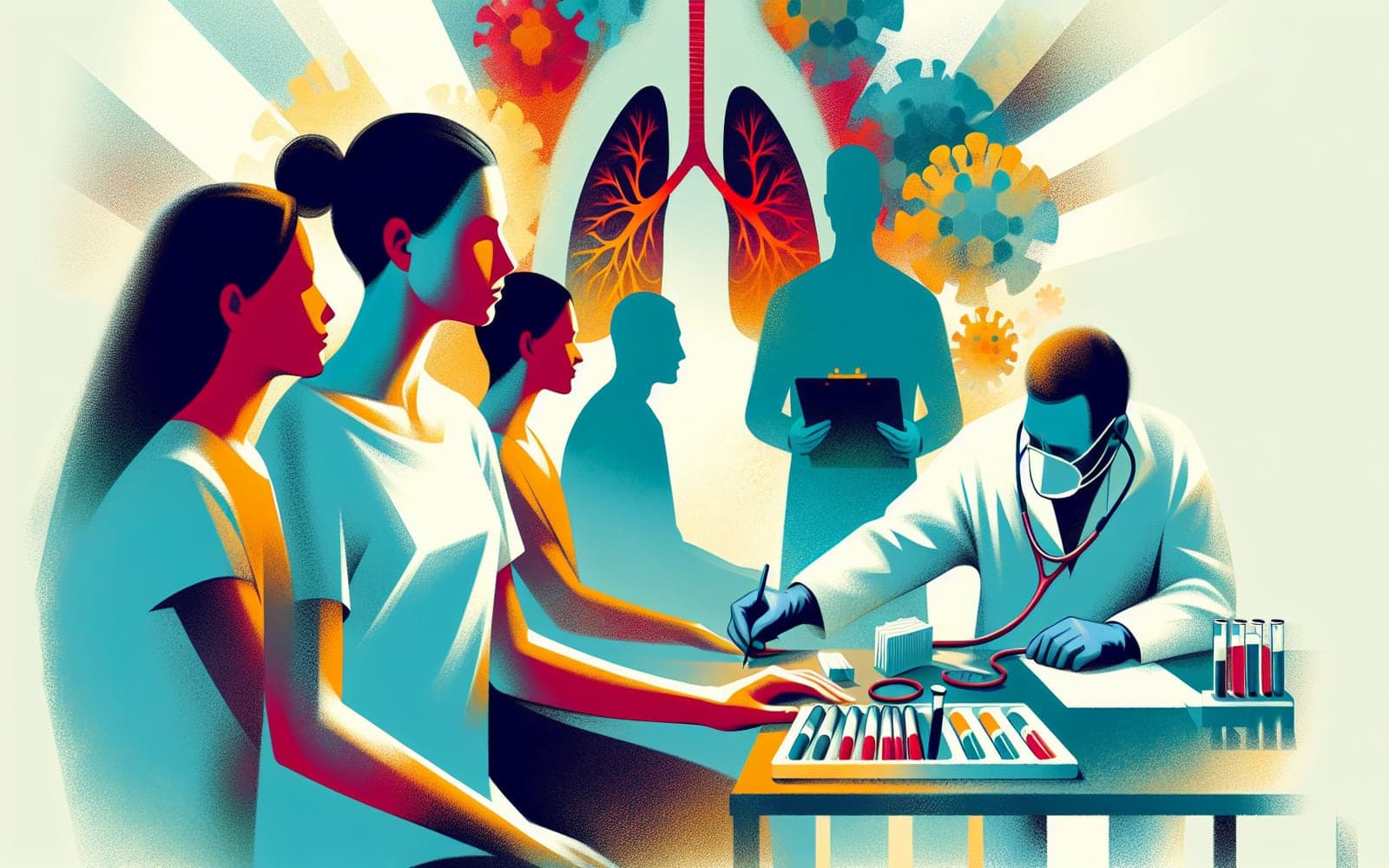 A comprehensive guide on the fundamental tests used to identify lung complications in HIV patients. It covers basic imaging tests such as chest X-rays and CT scans, as well as functional assessments like pulse oximetry and pulmonary function tests.