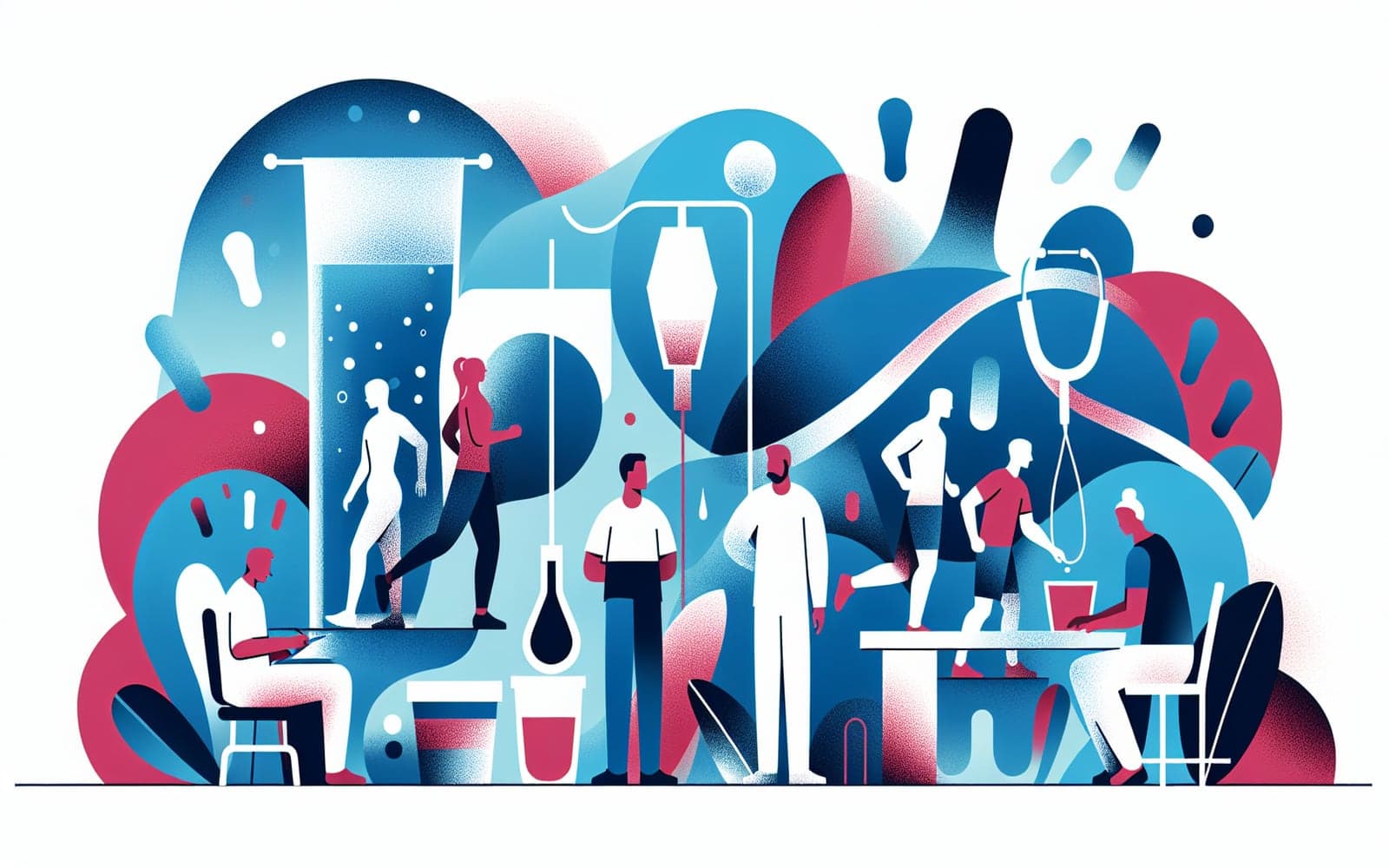 A urine dipstick test is used to detect the presence of blood in the urine, identifying hematuria.