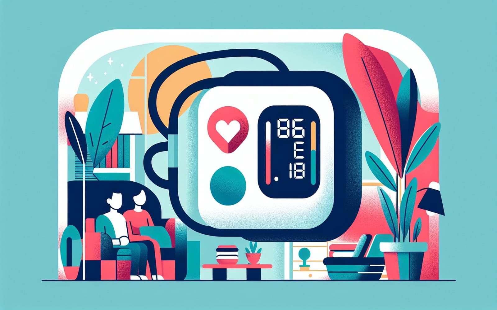 A device used to measure blood pressure at home, providing users with the ability to track their hypertension over time.