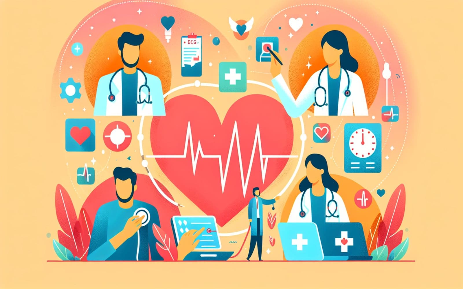 A diagnostic test that records the electrical activity of the heart to detect any abnormalities in heart rhythm and structure.