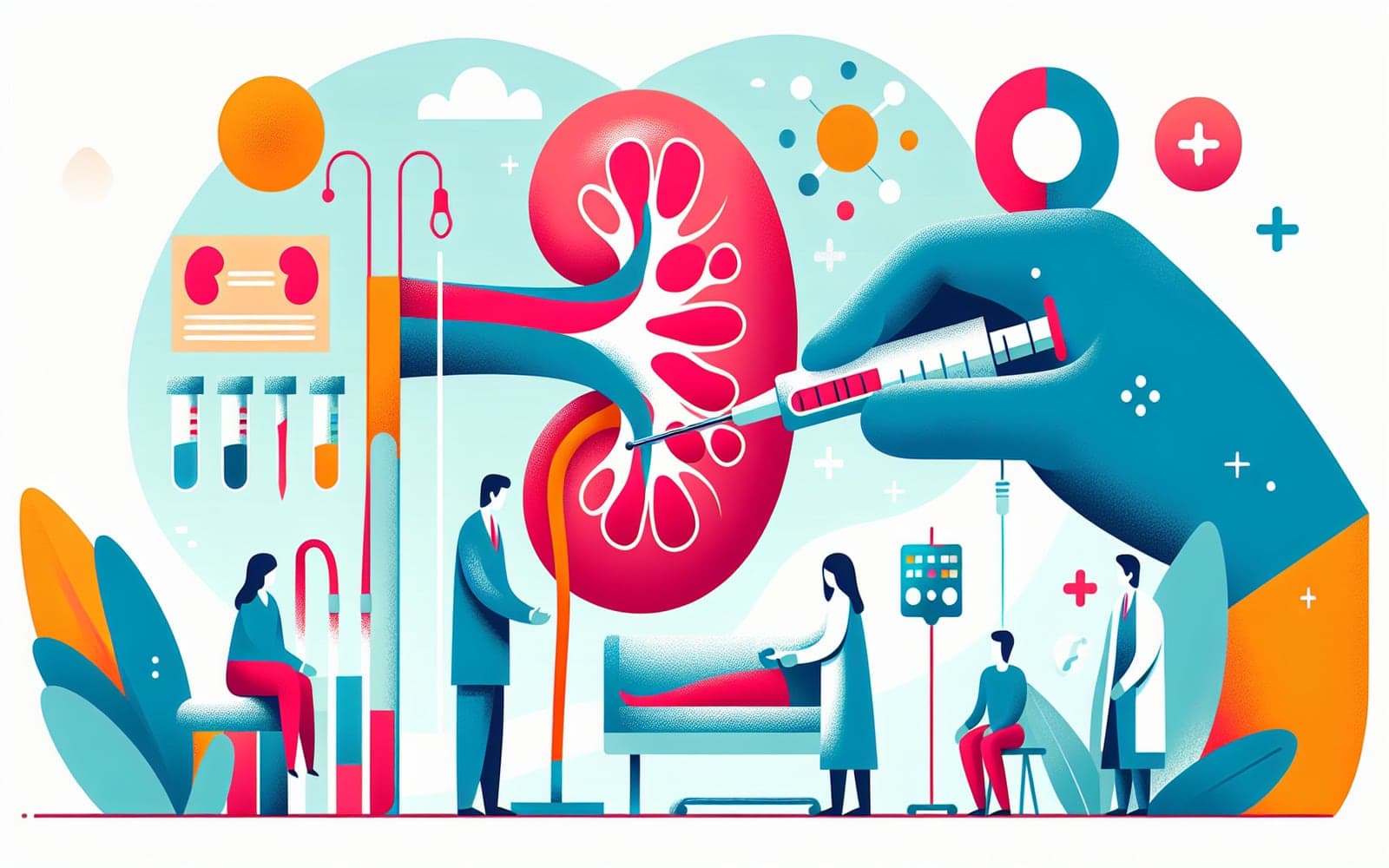 A kidney biopsy involves taking a small sample of kidney tissue for examination. It's crucial for diagnosing subacute kidney injury and other conditions when non-invasive tests are insufficient.