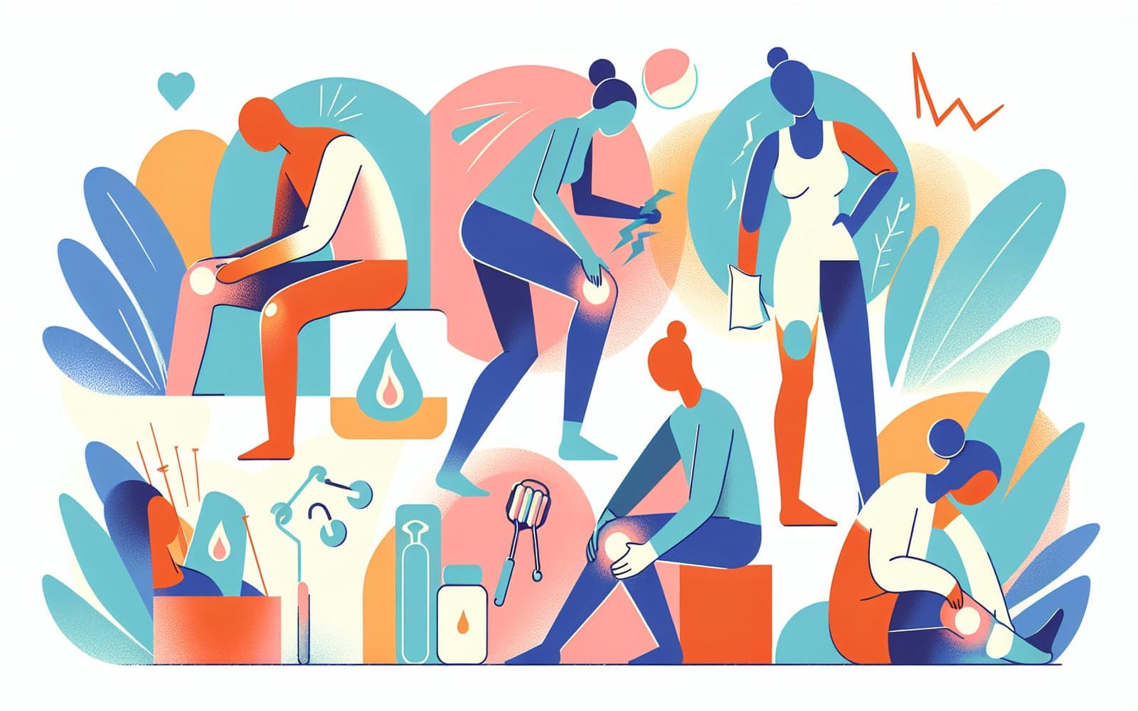 A series of exercises designed to strengthen muscles around the knee, reduce swelling, and manage knee pain effectively at home.